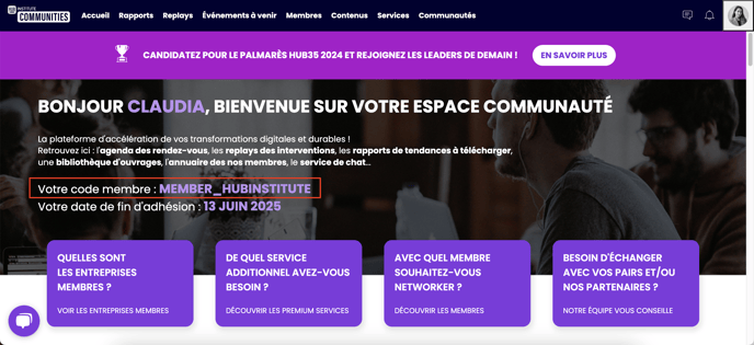Code membre Membership